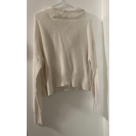 All In Motion Sweater Womens XXL Ivory Pullover Soft Knit Long Sleeve Hooded - Picture 1 of 8